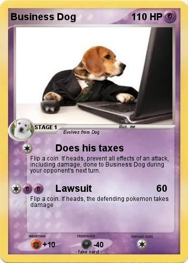 Pokemon Business Dog