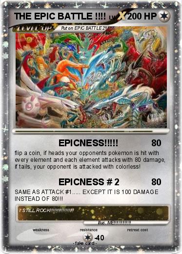 Pokemon THE EPIC BATTLE !!!!
