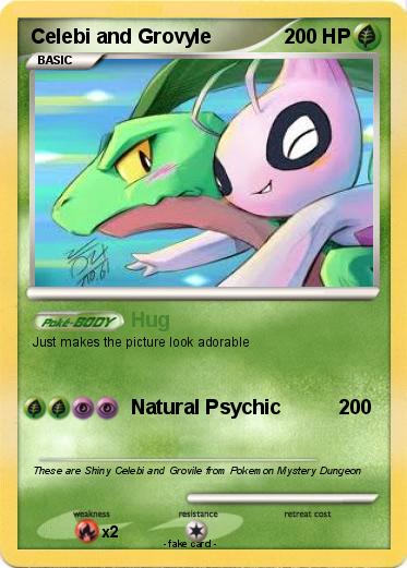 Pokemon Celebi and Grovyle