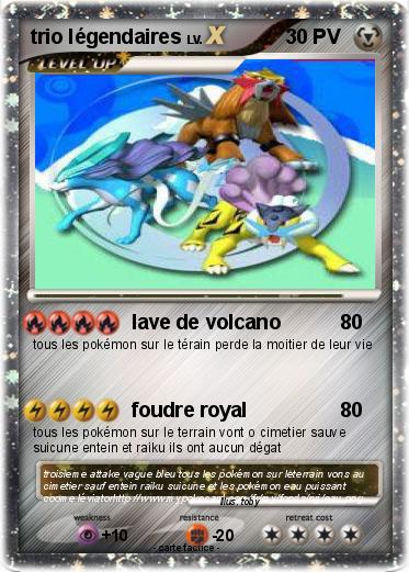 Pokemon trio légendaires