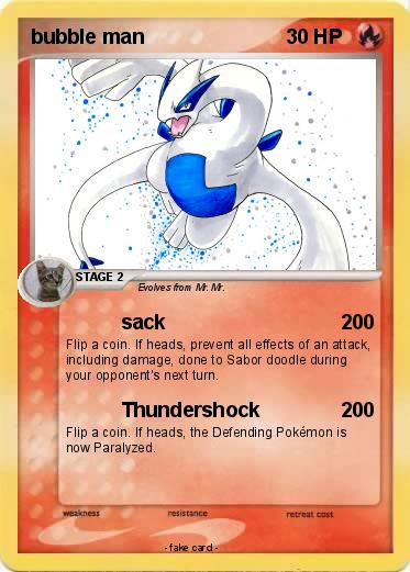 Pokemon bubble man