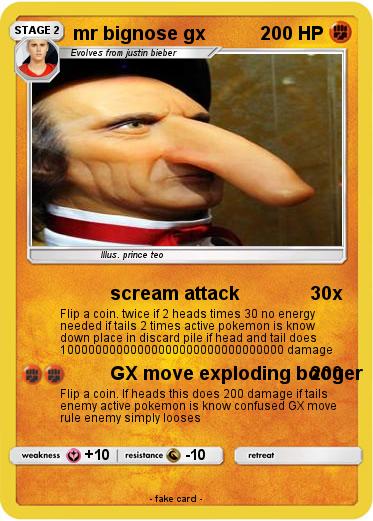 Pokemon mr bignose gx