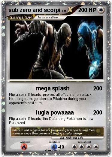 Pokemon sub zero and scorpi