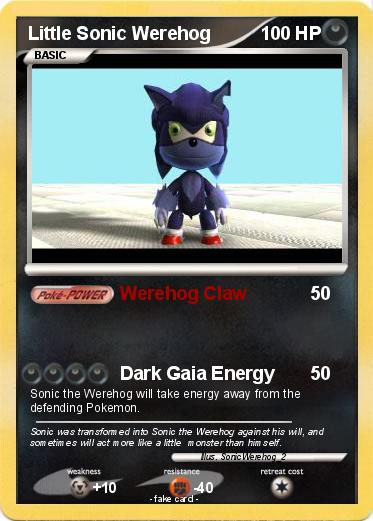 Pokemon Little Sonic Werehog