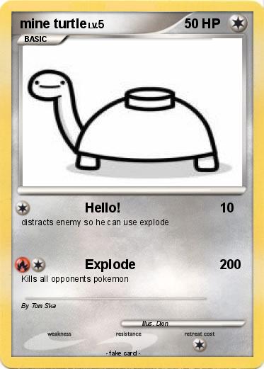 Pokemon mine turtle