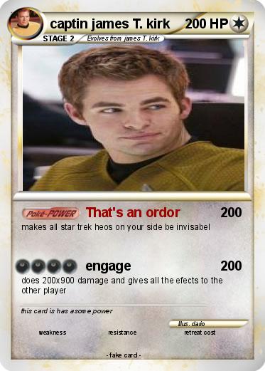 Pokemon captin james T. kirk