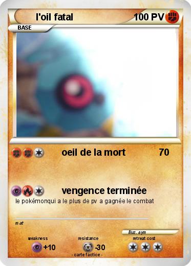 Pokemon l'oil fatal