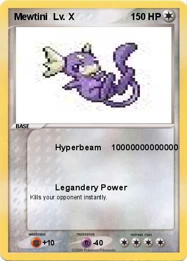 Pokemon Mewtini  Lv. X
