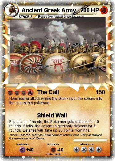 Pokemon Ancient Greek Army