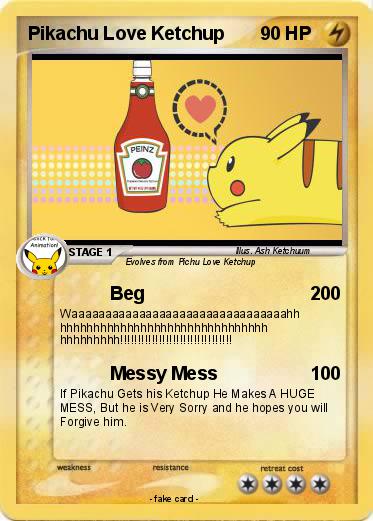 Pokemon Pikachu Love Ketchup