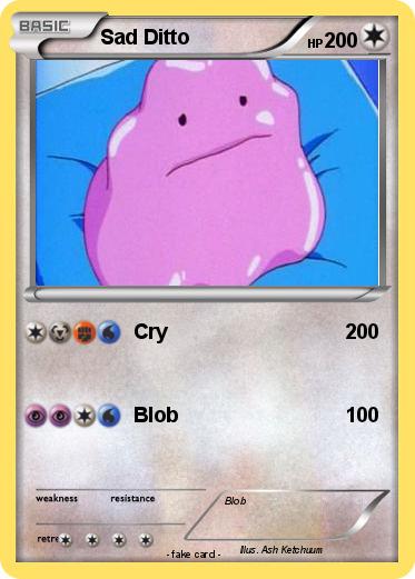 Pokemon Sad Ditto