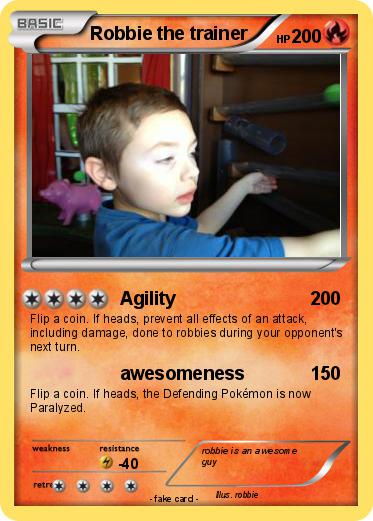 Pokemon Robbie the trainer