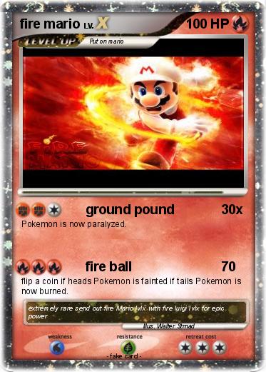 Pokemon fire mario