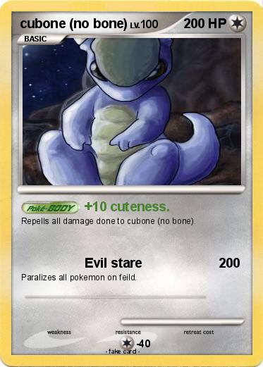 Pokemon cubone (no bone)
