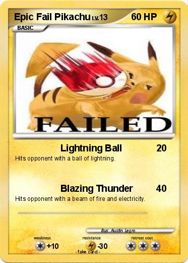 Pokemon Epic Fail Pikachu