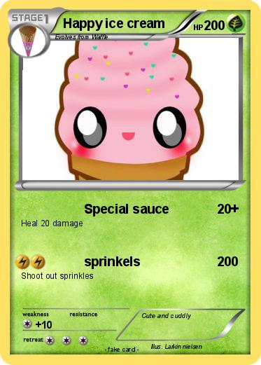 Pokemon Happy ice cream