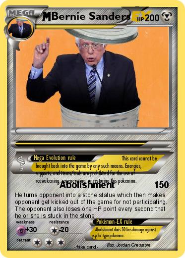 Pokemon Bernie Sanders
