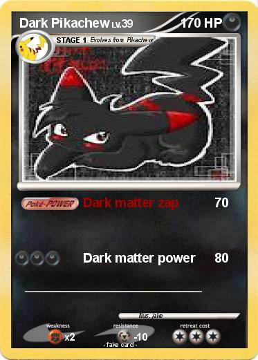 Pokemon Dark Pikachew