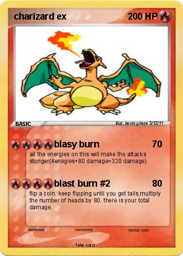 Pokemon charizard ex
