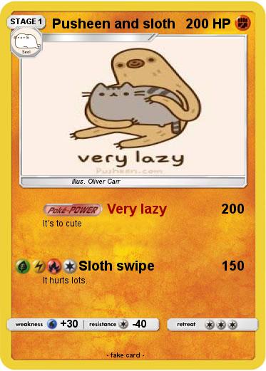 Pokemon Pusheen and sloth
