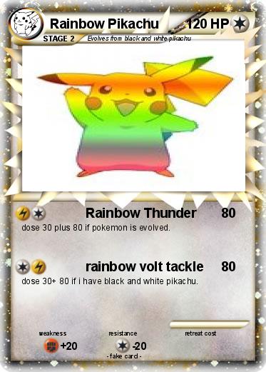 Pokemon Rainbow Pikachu