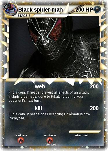 Pokemon Black spider-man