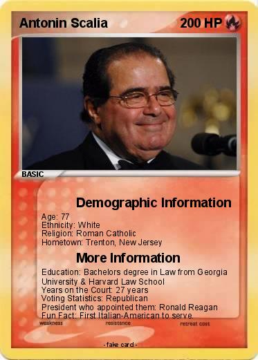 Pokemon Antonin Scalia