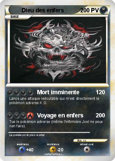 Pokemon Dieu des enfers