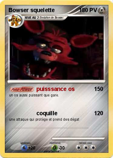 Pokemon Bowser squelette