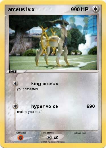 Pokemon arceus lv.x                         9