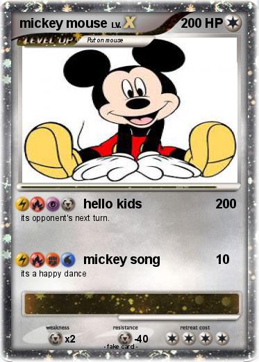 Pokemon mickey mouse