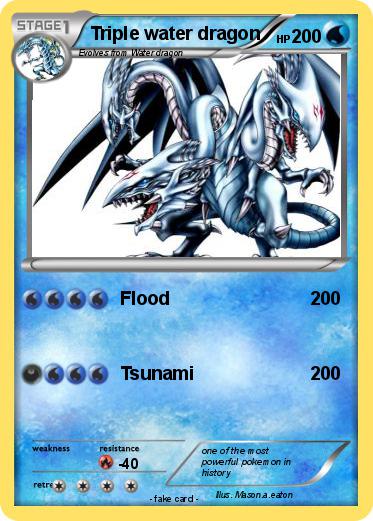 Pokemon Triple water dragon