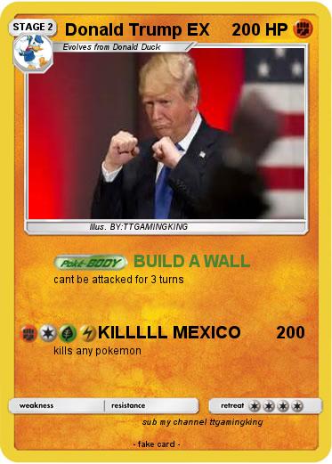 Pokemon Donald Trump EX