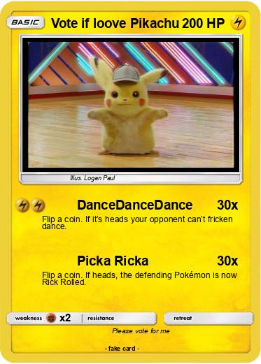 Pokemon Vote if loove Pikachu