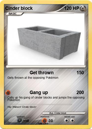 Pokemon Cinder block
