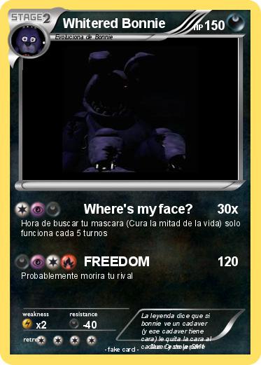 Pokemon Whitered Bonnie