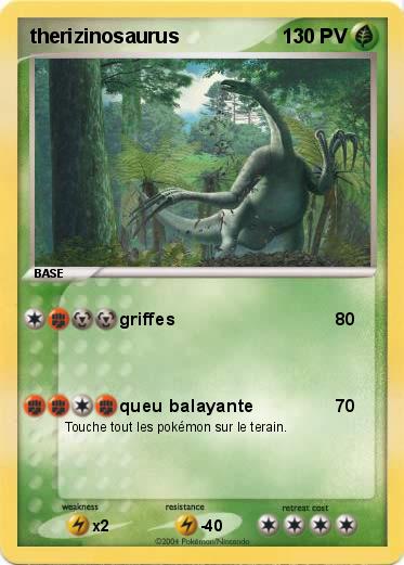 Pokemon therizinosaurus
