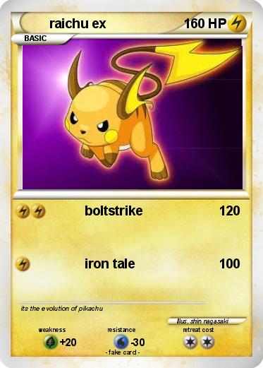 Pokemon raichu ex