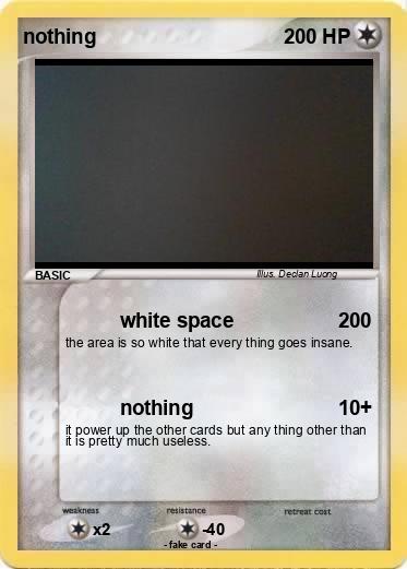 Pokemon nothing