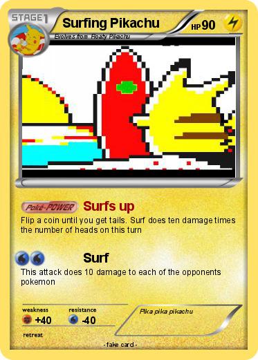 Pokemon Surfing Pikachu