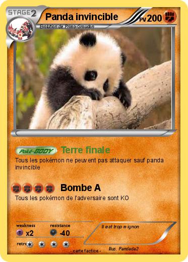 Pokemon Panda invincible