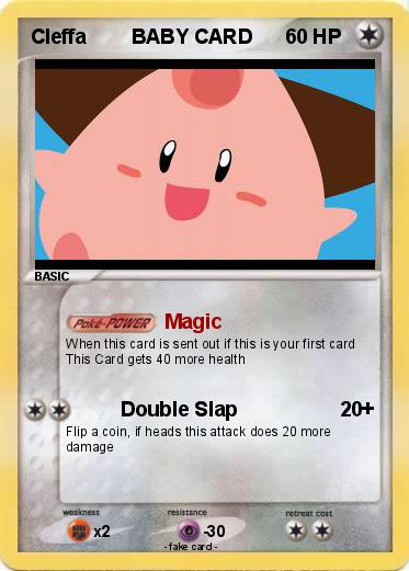 Pokemon Cleffa        BABY CARD