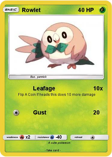 Pokemon Rowlet