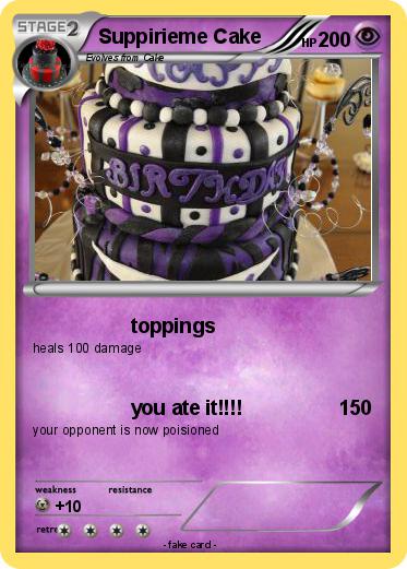 Pokemon Suppirieme Cake