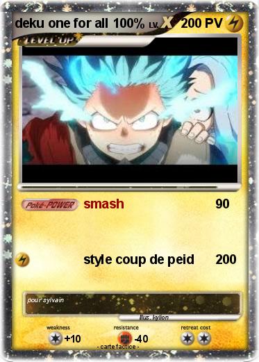 Pokemon deku one for all 100%