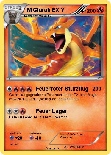 Pokemon M Glurak EX Y