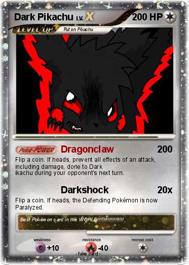 Pokemon Dark Pikachu
