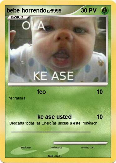 Pokemon bebe horrendo