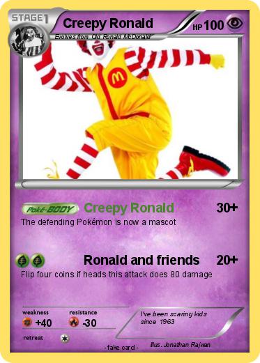 Pokemon Creepy Ronald