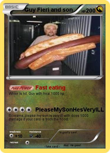 Pokemon Guy Fieri and son